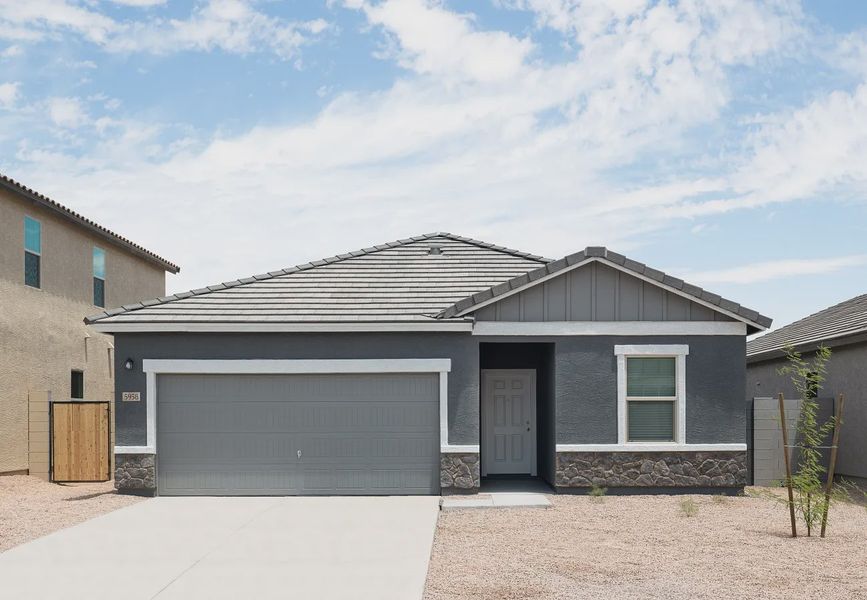 Front exterior of a home in the Wales Ranch community, located in San Tan Valley, AZ (Image 9).