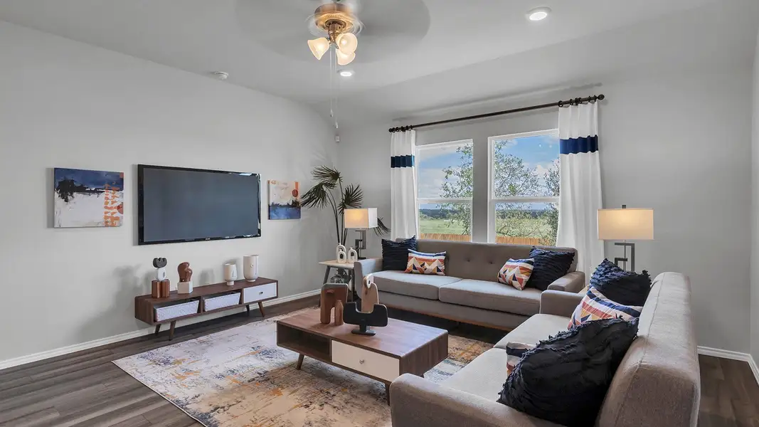 Furnished interior in a model home at Oak Ridge in Temple (Image 8).