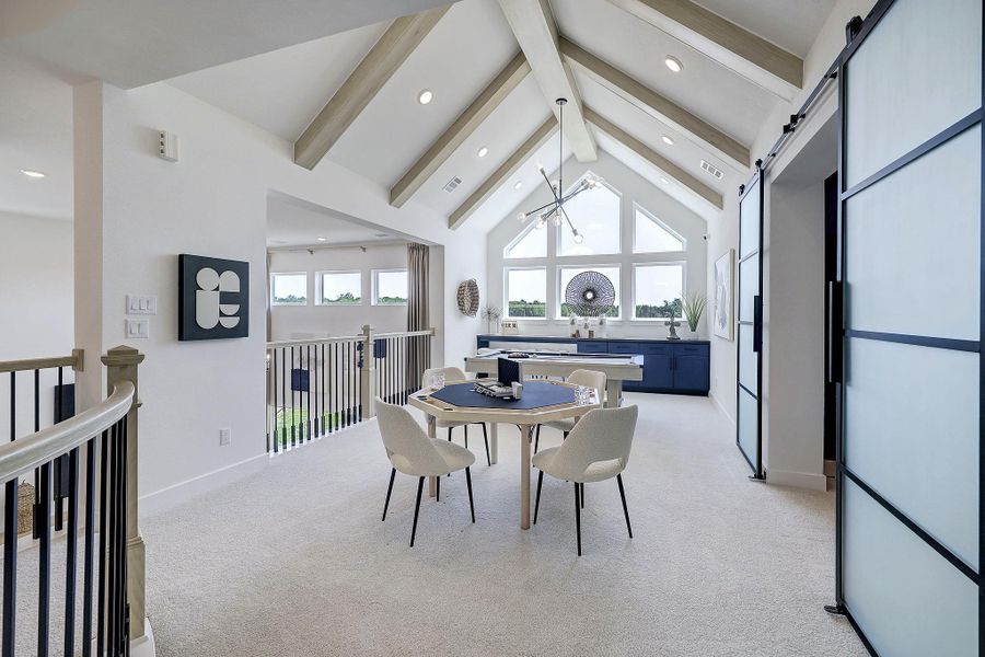 Furnished interior in a model home at Legacy - 60' in League City (Image 18). Furnished interior in a model home at Legacy - 60' in League City (Image 18).