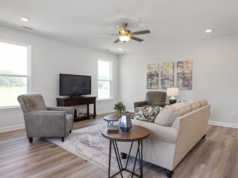 Furnished interior in a model home at Woodland Crossing in Zebulon (Image 20). Furnished interior in a model home at Woodland Crossing in Zebulon (Image 20).