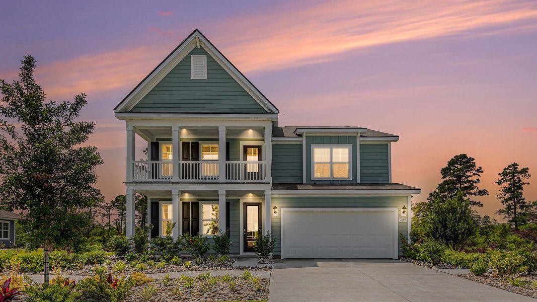 Front exterior of a home in the Auberon Woods community, located in Conway, SC (Image 12).