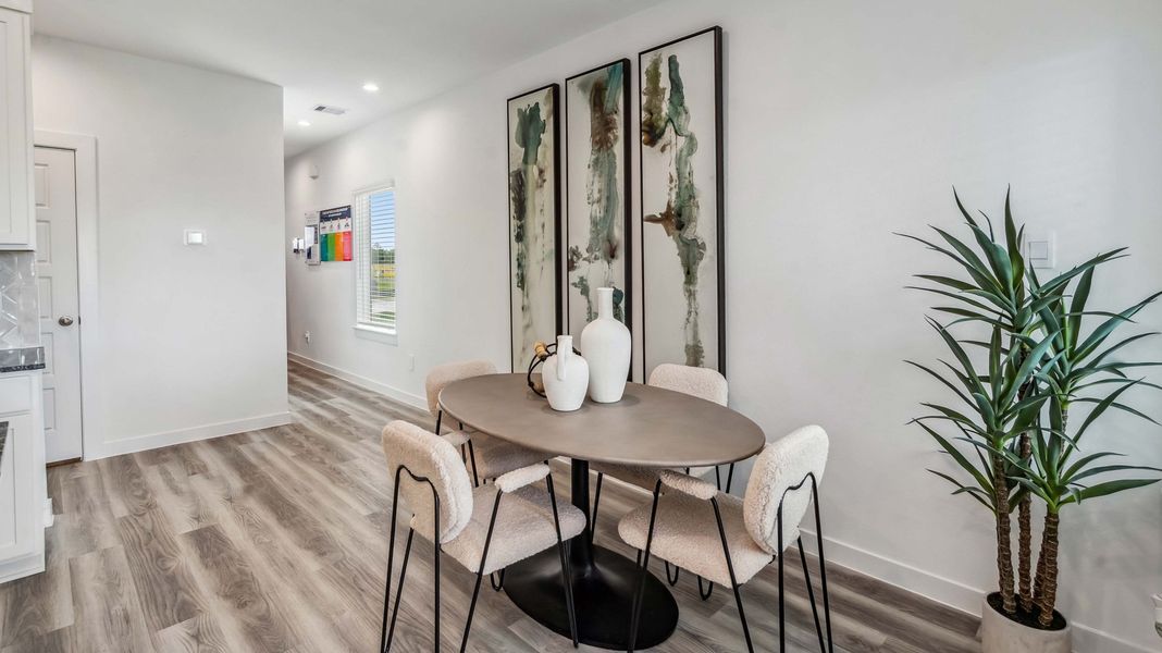 Furnished interior in a model home at Grand West in Houston (Image 15).