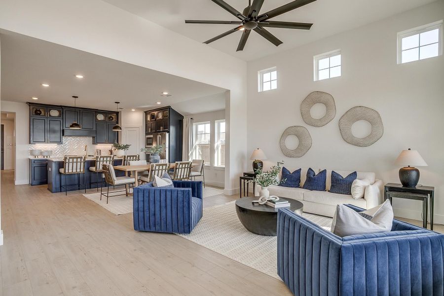 Furnished interior in a model home at MidTowne in Midlothian (Image 25).