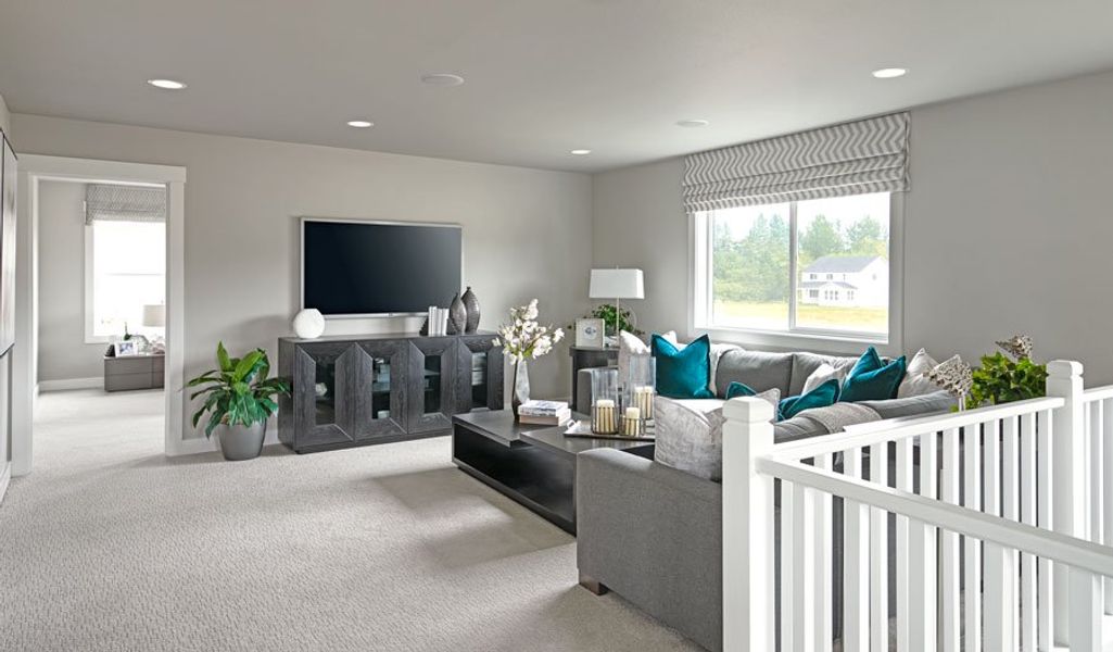 Furnished interior in a model home at Jackson Creek in Monument (Image 14).