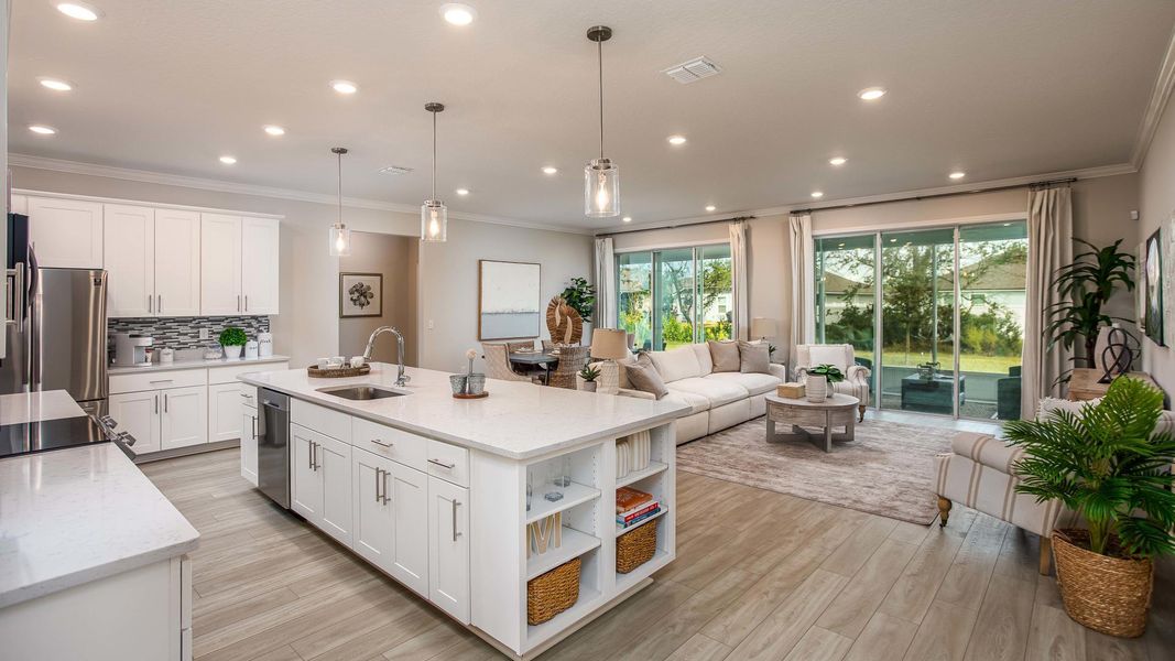 Furnished interior in a model home at North Port in North Port (Image 5).