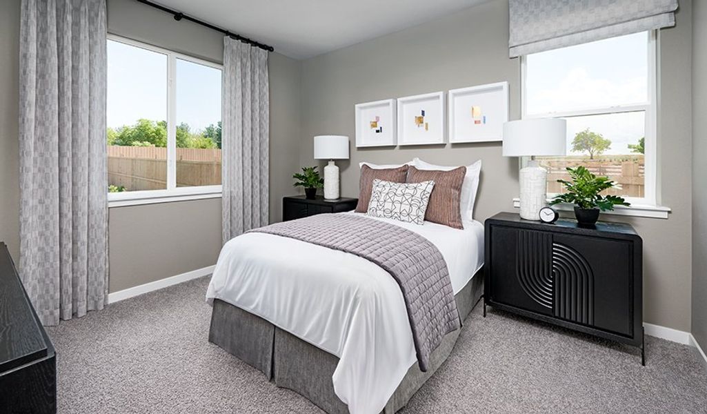 Furnished interior in a model home at Sorrel Ranch in Aurora (Image 10). Furnished interior in a model home at Sorrel Ranch in Aurora (Image 10).