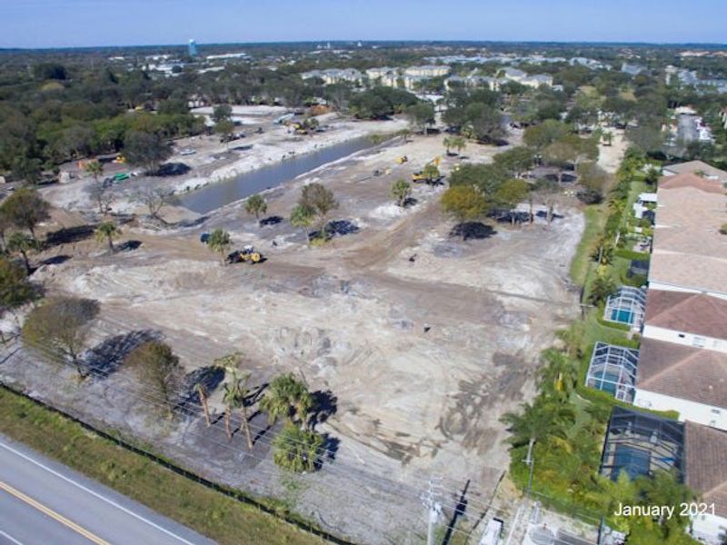 Site preparation and early development at Lucaya Pointe in Vero Beach, FL (Image 61).