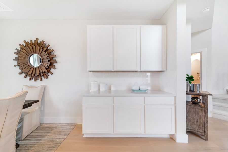 Furnished interior in a model home at Cloud Country in New Braunfels (Image 22).