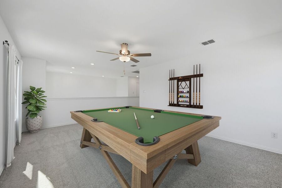 Furnished interior in a model home at Madero 50s in Fort Worth (Image 135).