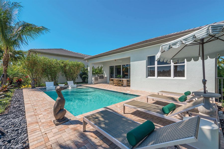 Exterior details of a home in Valencia Sky (55+), Naples (Image 5).