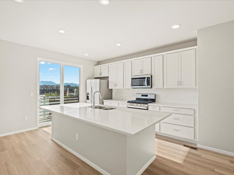 The Cameron floorplan interior image taken at a Meritage Homes community in Broomfield, CO.