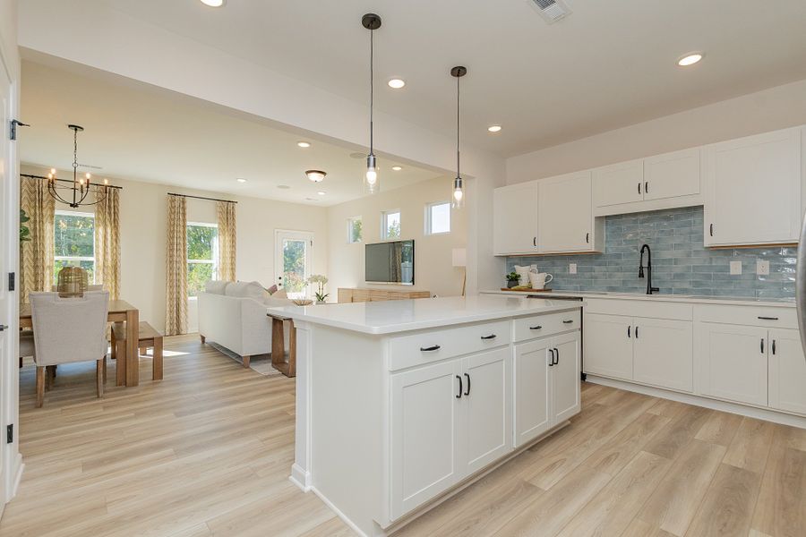 Furnished interior in a model home at Dawson Landing in Charlotte (Image 5).