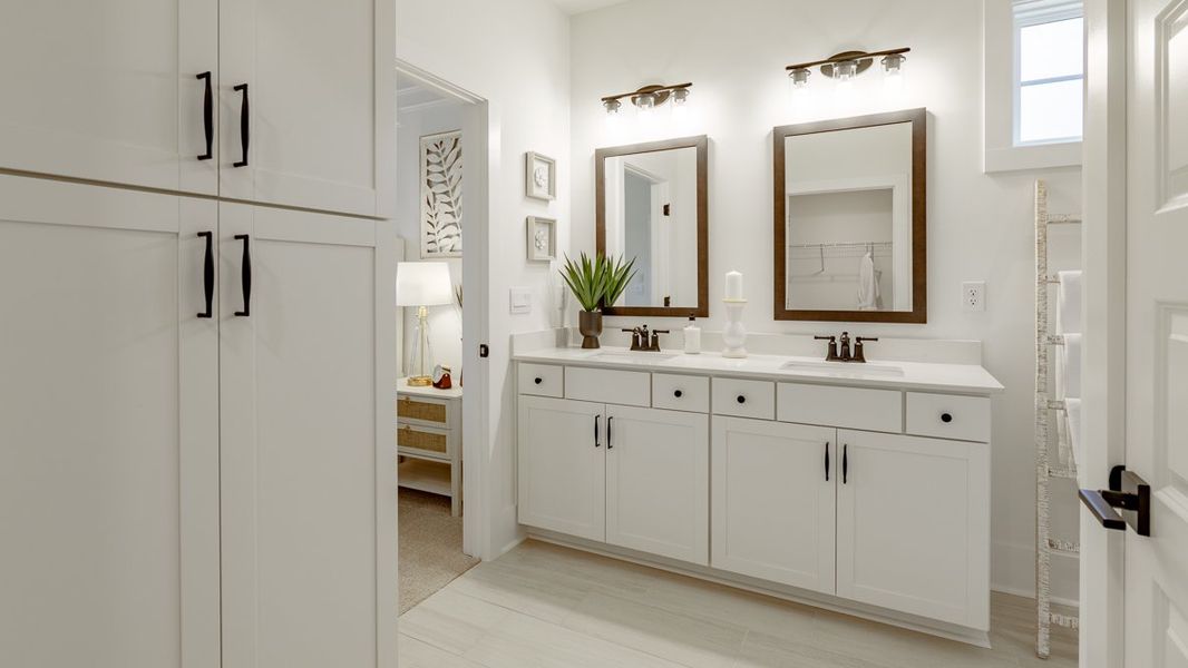 Furnished interior in a model home at The Village at Sandy Plains in Marietta (Image 20).