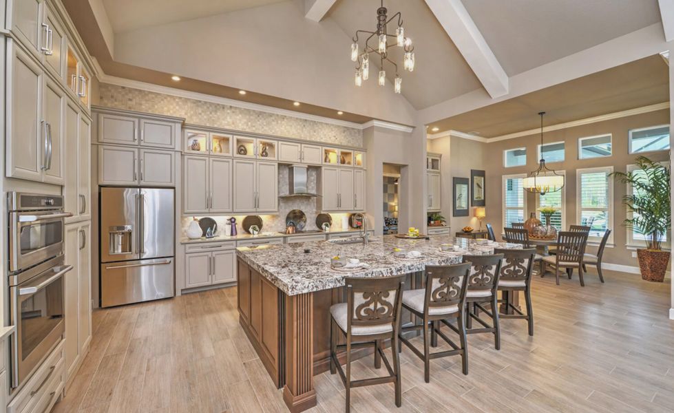 Furnished interior in a model home at The Reserve at Plantation Bay in Bunnell (Image 6).