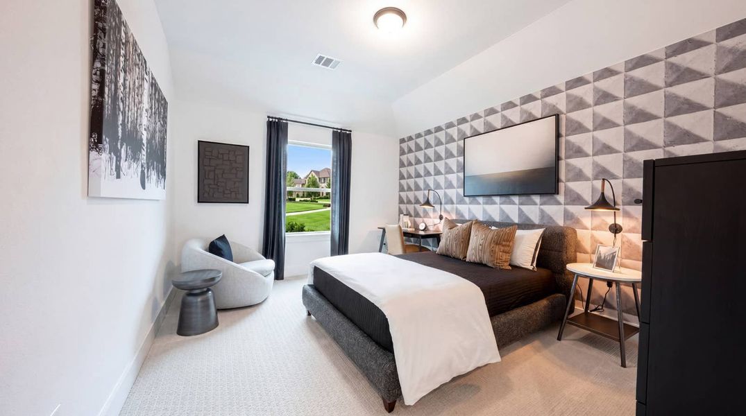 Furnished interior in a model home at Oaklawn in Van Alstyne (Image 3).