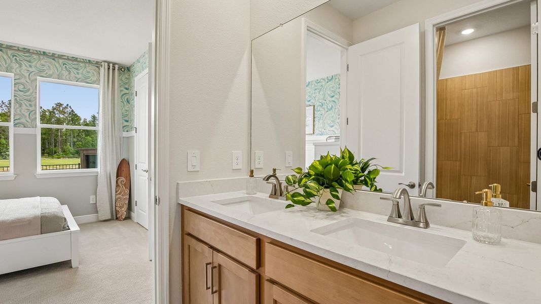 Furnished interior in a model home at Hammock at Two Rivers in Zephyrhills (Image 89).