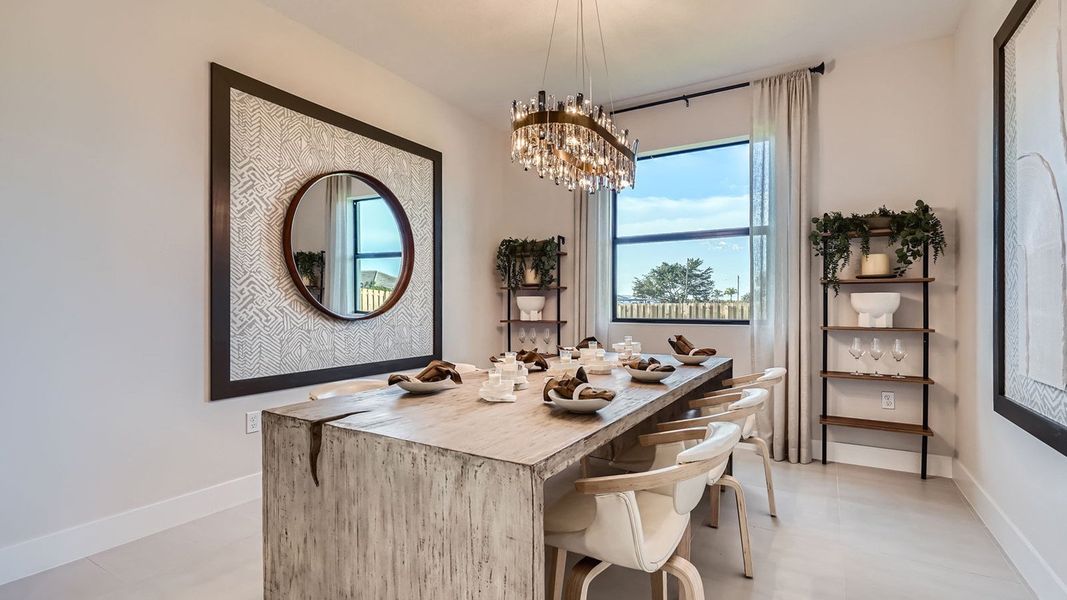 Furnished interior in a model home at Estrella Square in Homestead (Image 8). Furnished interior in a model home at Estrella Square in Homestead (Image 8).