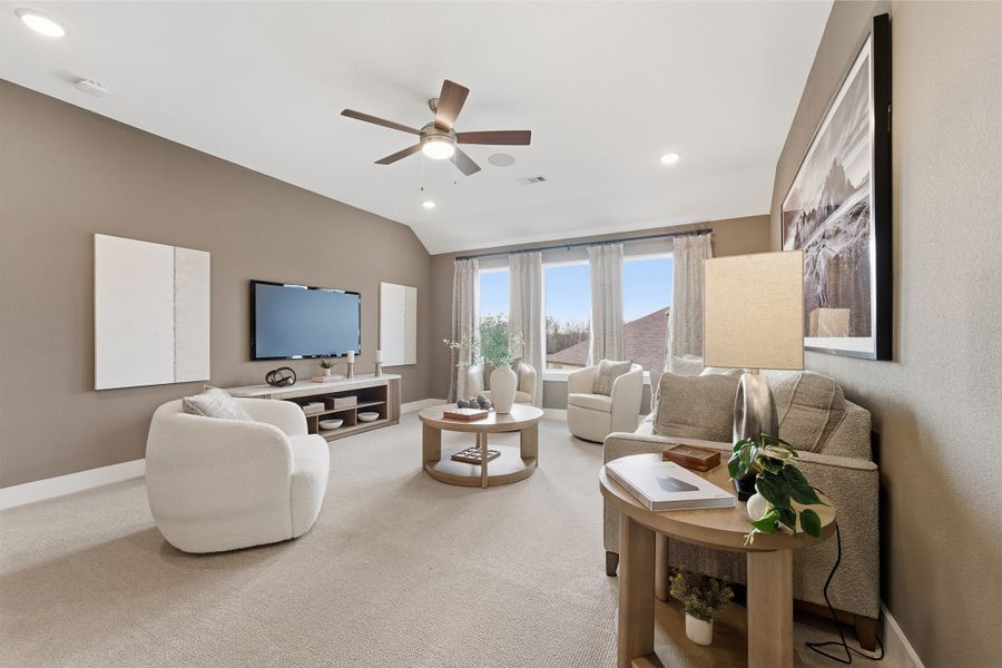 Furnished interior in a model home at Ashland in Angleton (Image 44).