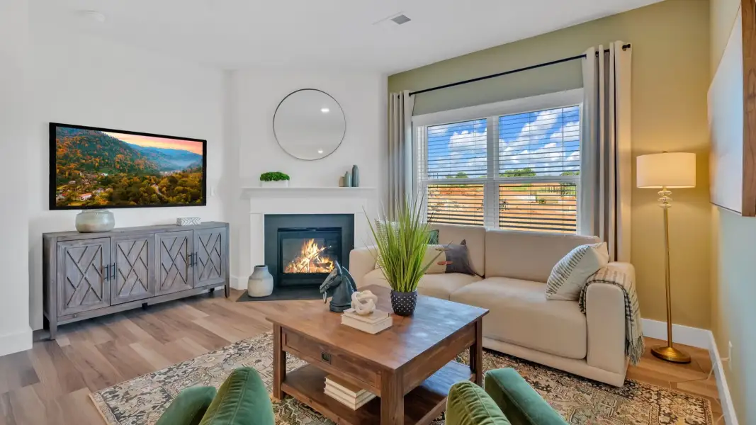Furnished interior in a model home at Serenity Cove in Morristown (Image 11).