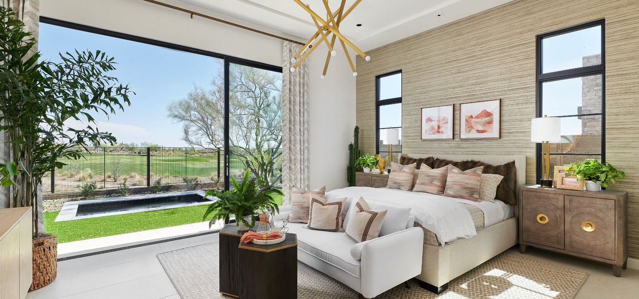 Furnished interior in a model home at The Villas II at Desert Mountain in Scottsdale (Image 7).