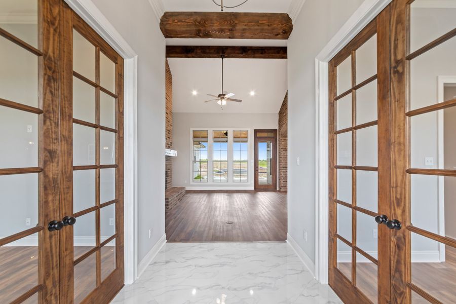 Furnished interior in a model home at Chapel Bend in Montgomery (Image 19).