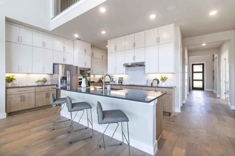 Furnished interior in a model home at Crescent Bluff in Georgetown (Image 24).