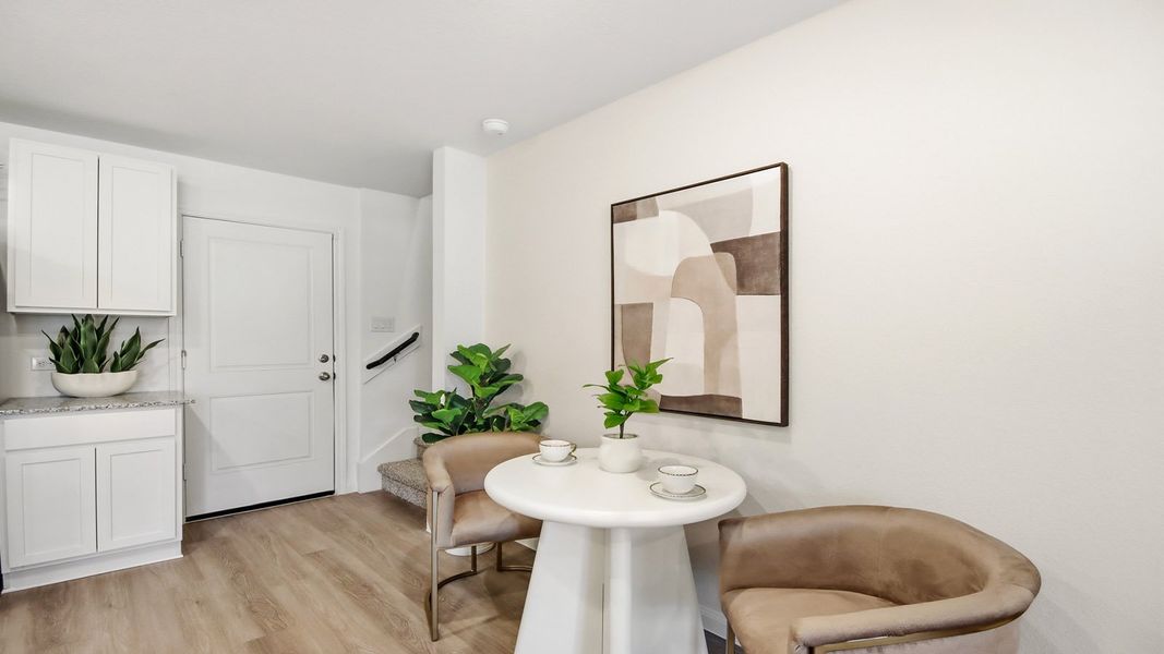 Furnished interior in a model home at Gemini in Splendora (Image 14).