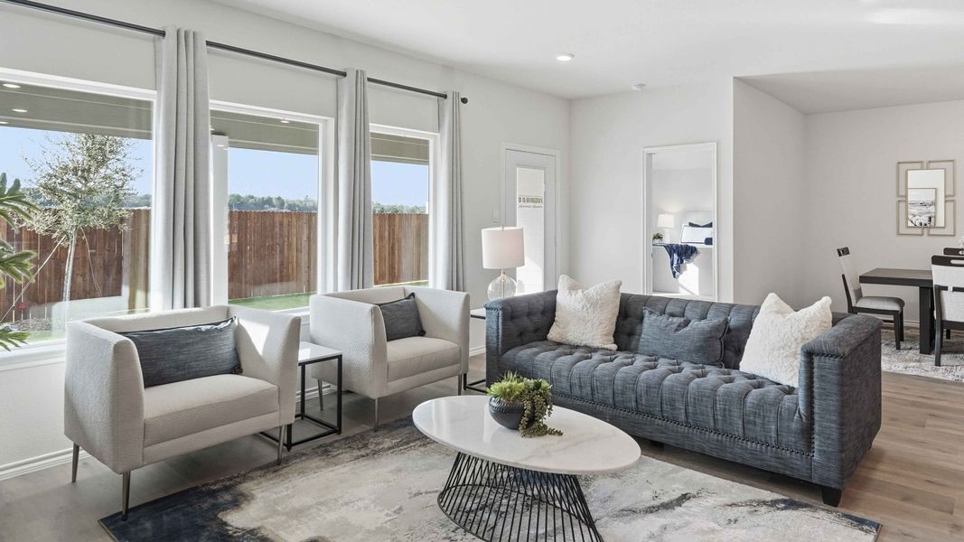 Furnished interior in a model home at Blaire Lake in Tyler (Image 8).