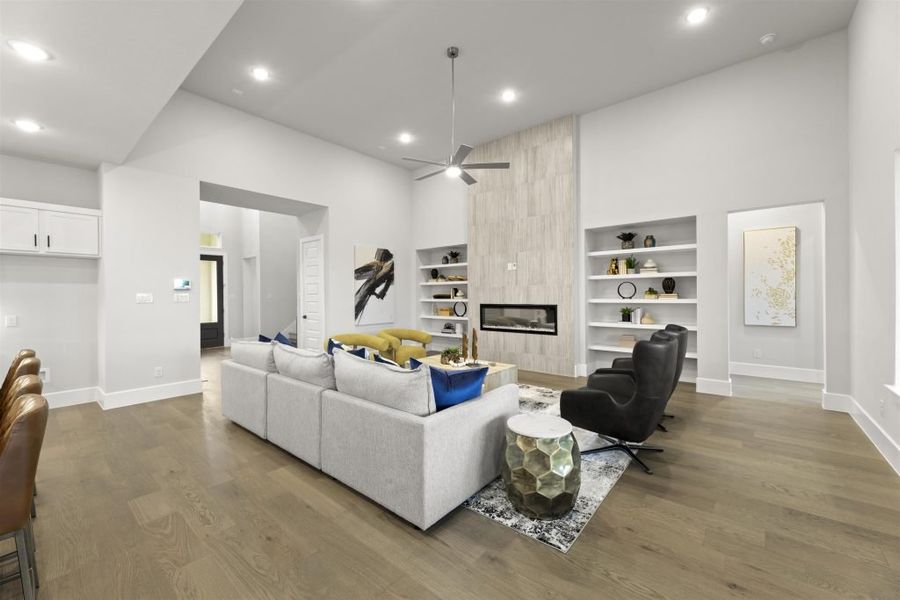 Furnished interior in a model home at Heath Golf and Yacht Club in Rockwall (Image 43).