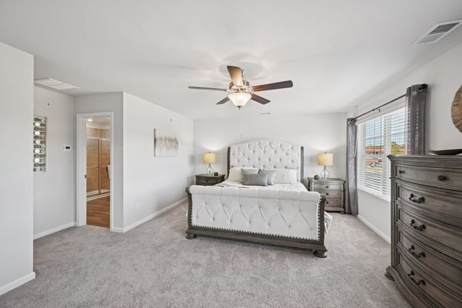 Furnished interior in a model home at Chastain Heights in Woodstock (Image 40).