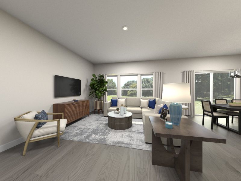 Furnished interior in a model home at Briarcreek - Bronze Series in Nashville (Image 5).