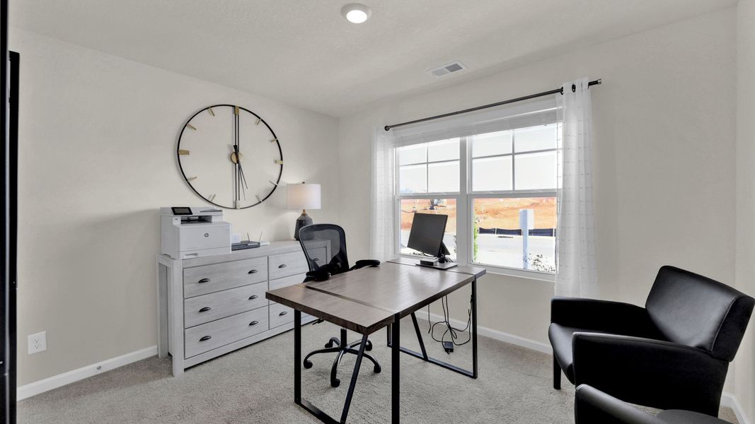 Furnished interior in a model home at Crescent Ridge in Niota (Image 31). Furnished interior in a model home at Crescent Ridge in Niota (Image 31).