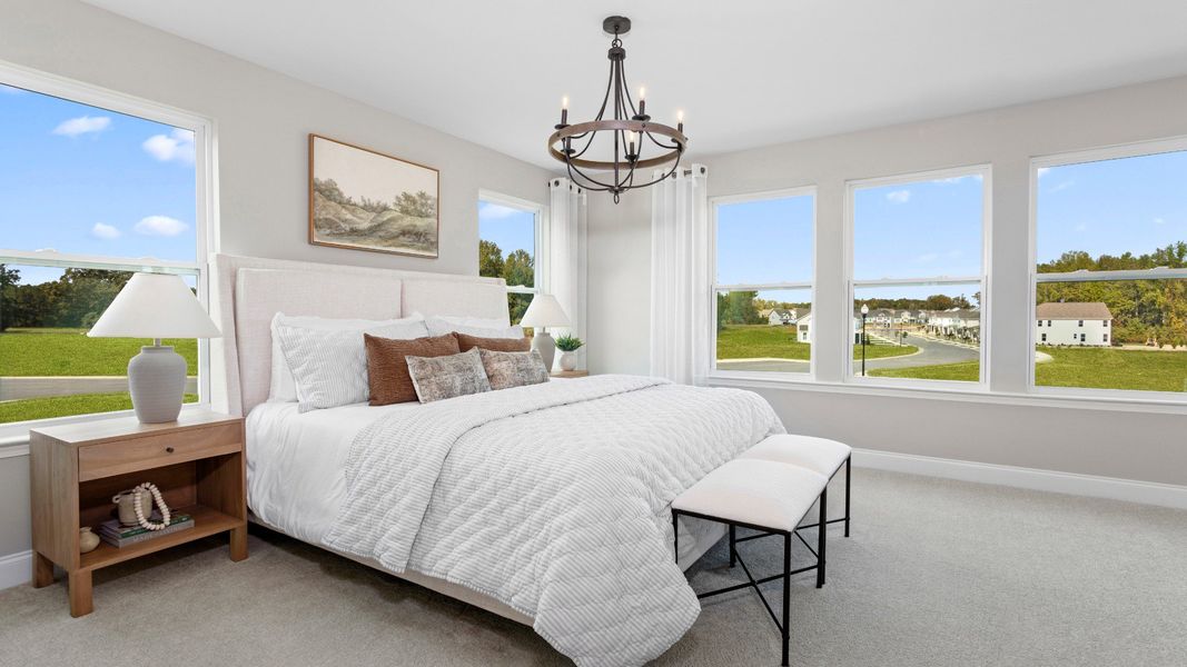 Furnished interior in a model home at Essex Townes in Franklinton (Image 25). Furnished interior in a model home at Essex Townes in Franklinton (Image 25).