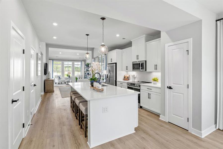 Furnished interior in a model home at Royal Oaks Villas in Hardeeville (Image 6).