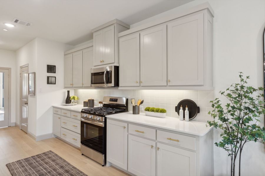 Furnished interior in a model home at Midtown GP in Grand Prairie (Image 15).