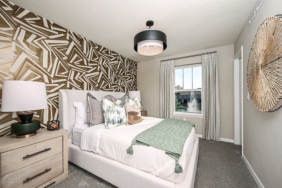 Furnished interior in a model home at Towns at Riverwalk in Sanford (Image 16).