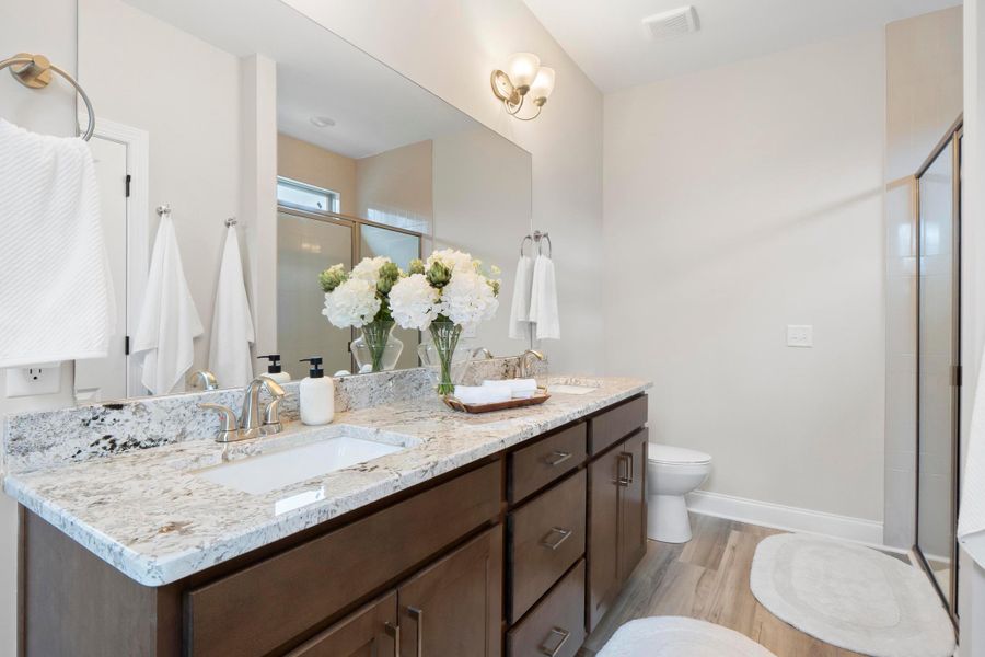 Furnished interior in a model home at Hamilton on Hunter West in Ooltewah (Image 9).