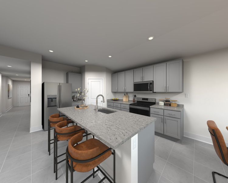 Furnished interior in a model home at Lakes at Bella Lago - Premier Series in Green Cove Springs (Image 8).