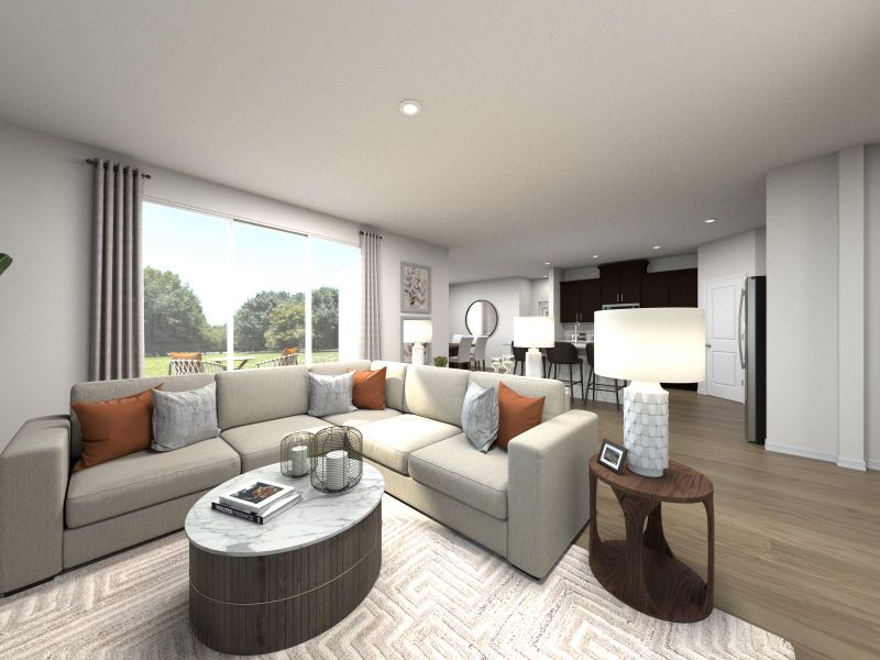 Furnished interior in a model home at Mount Plymouth Greens in Sorrento (Image 4).