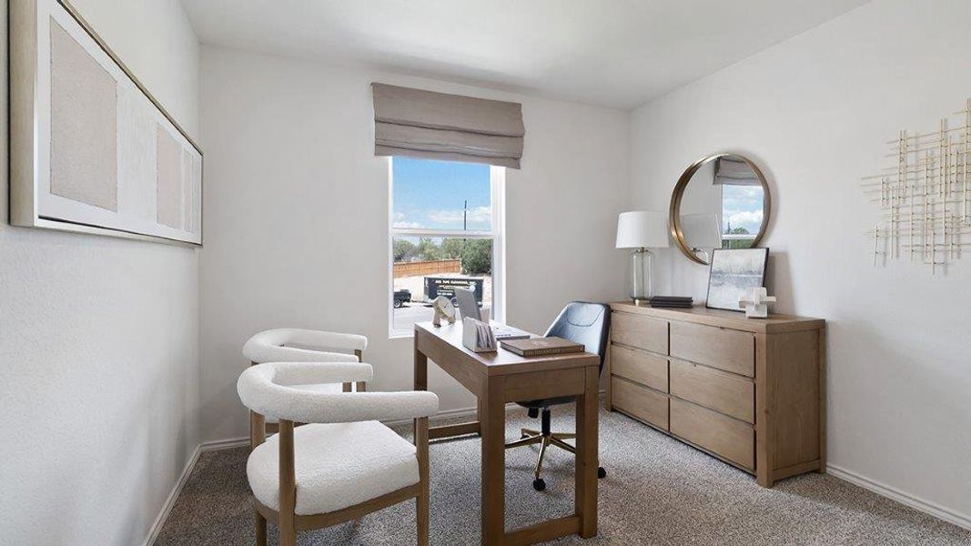 Furnished interior in a model home at Lucero in San Antonio (Image 27).