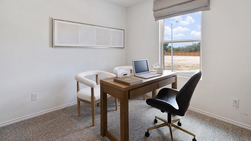 Furnished interior in a model home at Lucero in San Antonio (Image 28).