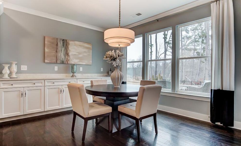 Furnished interior in a model home at Arbor West in Dawsonville (Image 18).