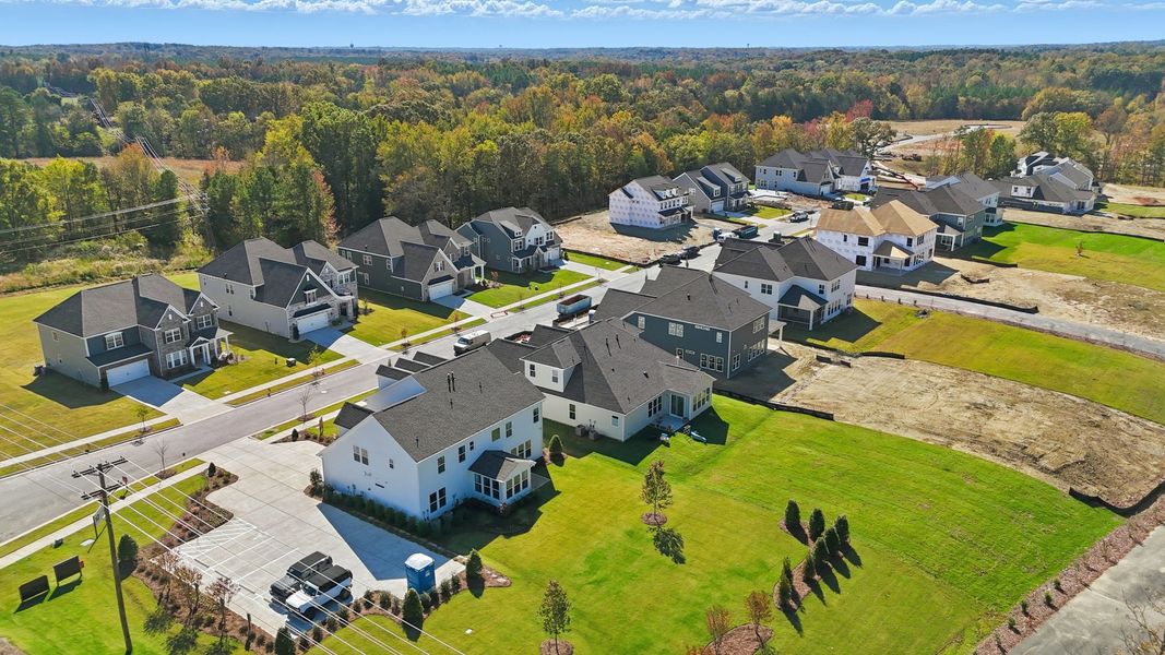 Aerial view of the Tramore community in Harrisburg, NC, showing layout and nearby surroundings (Image 8).