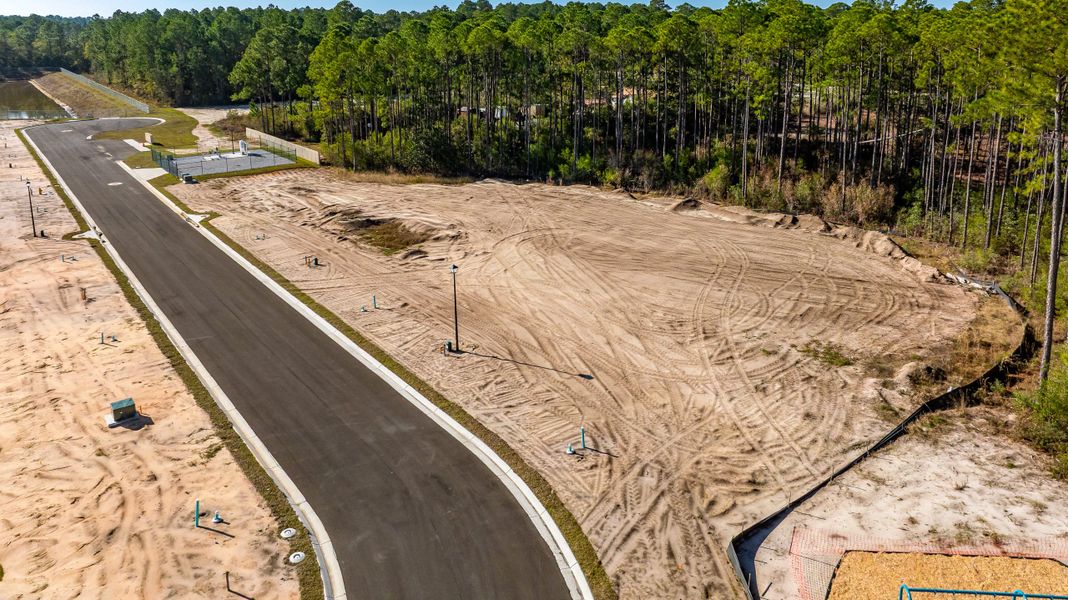 Site preparation and early development at Buckeye's Landing in Navarre, FL (Image 30).