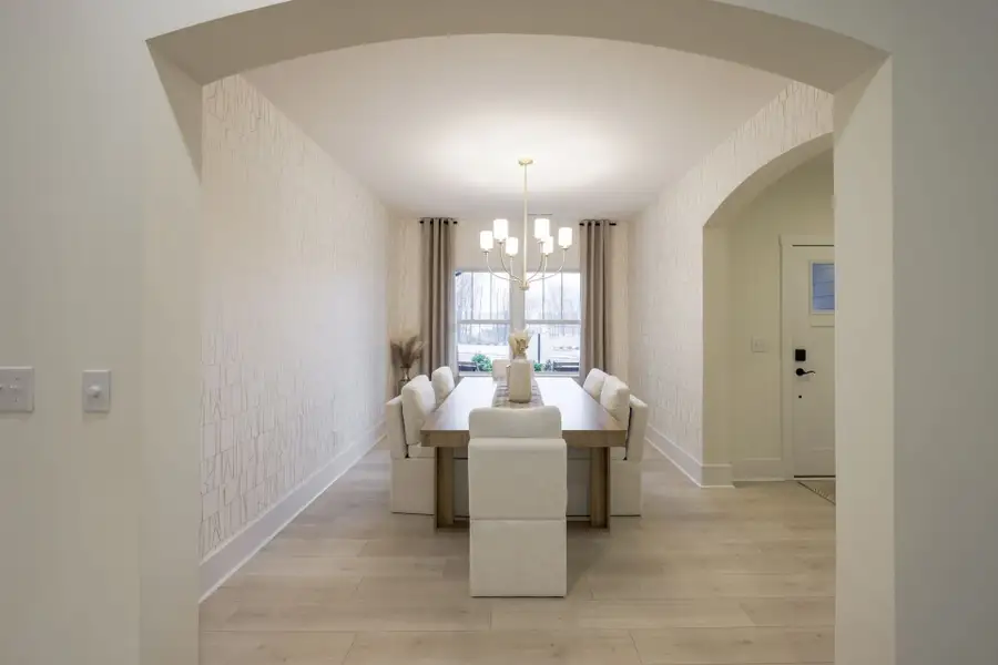 Furnished interior in a model home at Huntington Hills in Lincolnton (Image 9).