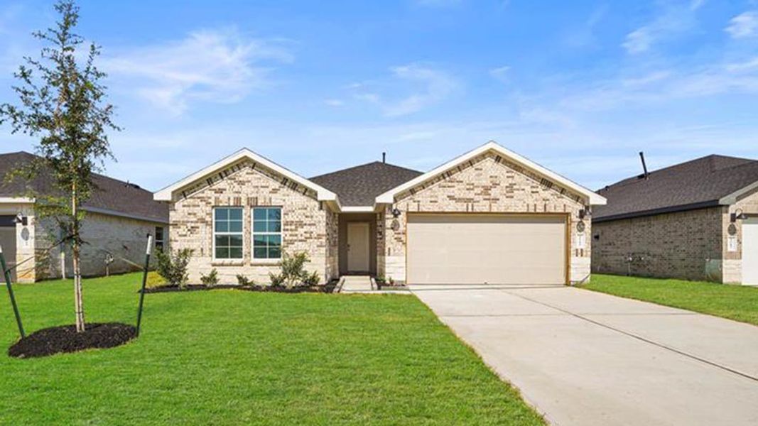 Front exterior of a home in the Central Park community, located in Texas City, TX (Image 2). Front exterior of a home in the Central Park community, located in Texas City, TX (Image 2).