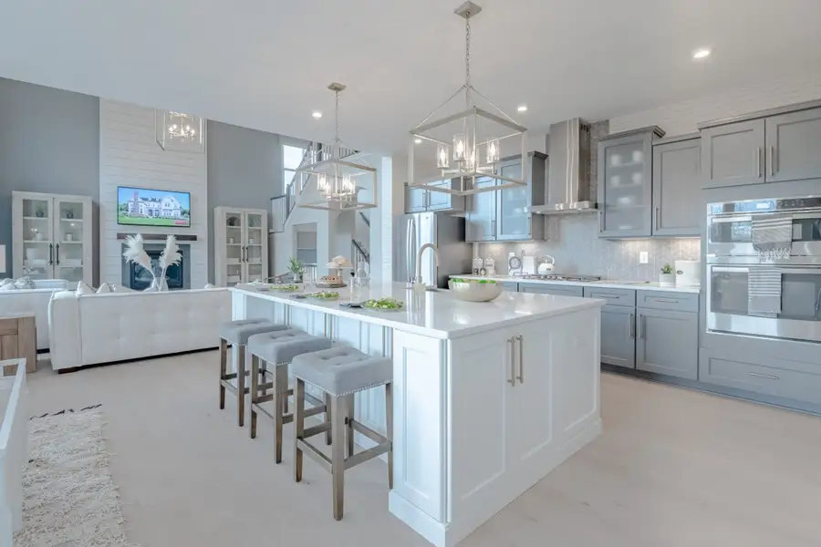 Furnished interior in a model home at Brookshale in Cumming (Image 29).