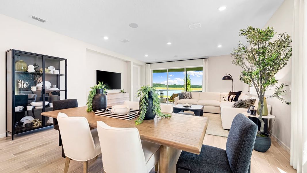 Furnished interior in a model home at Firethorn in Parrish (Image 27).