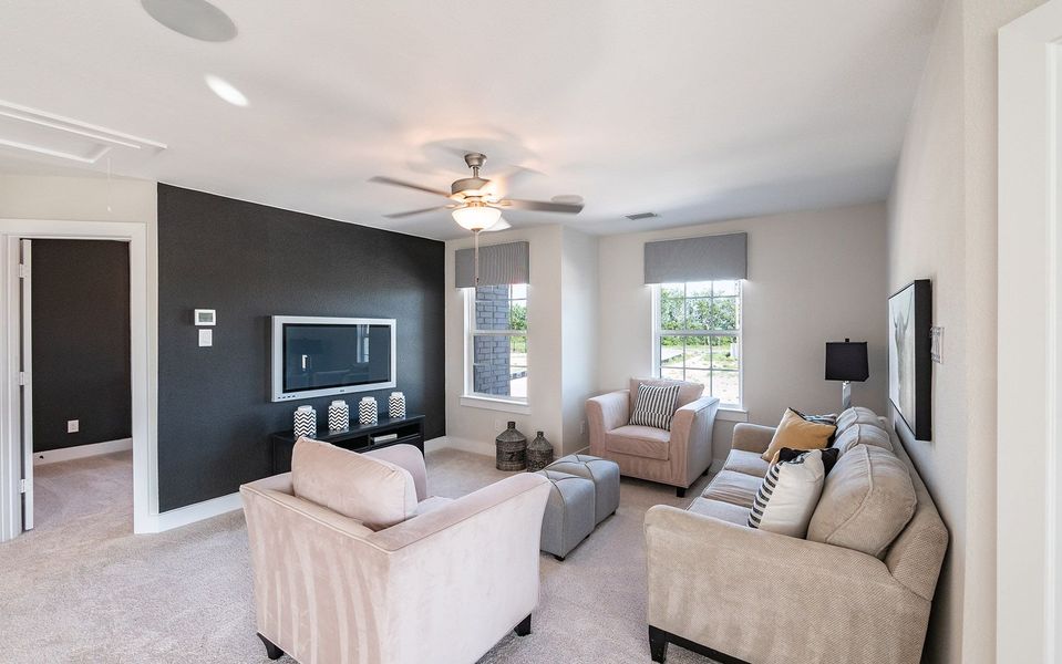 Furnished interior in a model home at The Grove in Sherman (Image 35).