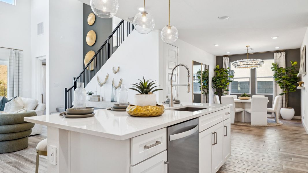 Furnished interior in a model home at The Ridge at Stone Butte in Phoenix (Image 32).